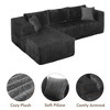 105" Corduroy L-Shaped Cloud Modular Sectional Sofa Right Chaise - 4 of 4