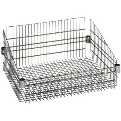 Quantum Storage Systems Basket, Post Mount, 18"W X 24"L X 10"H, 800 Lb. Load Capacity Per Basket