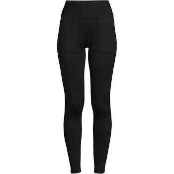 Lands' End Women's Silk Interlock Thermal Pants Base Layer Long Underwear  Leggings - Medium - Black : Target