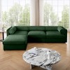 Oversized 109" Chenille Modular L-Shaped Sectional Sofa with Cylindrical Cushios and Storage Seat, 4-Piece Free combination Sofa - 3 of 4