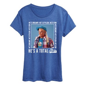 Women's - Barbie - Hes A Total Ken Short Sleeve Graphic T-Shirt - 1 of 4
