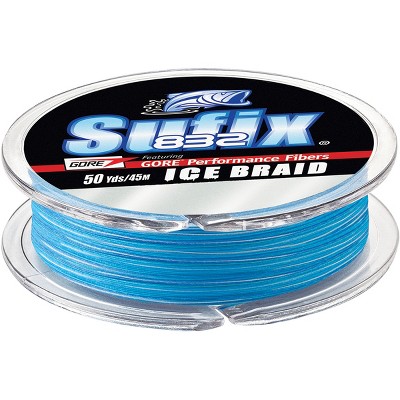 Sufix 50 Yard 832 Advanced Ice Braid Fishing Line - 30 lb. - Neon Lime