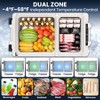 62/51/40 QT 12V Portable Car Fridge Freezer - Dual Zone, App Control, Wheels, AC/DC for Camping, Travel, 4 Power Modes - 3 of 4