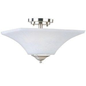 Maxim Lighting Aurora 2 - Light Semi-Flush Mount in  Satin Nickel - 1 of 2