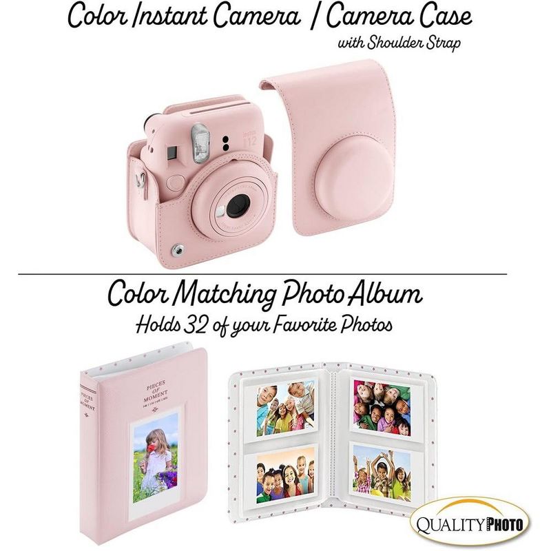 Fujifilm Instax Mini 12 Instant Camera with Case 20 Fujifilm Prints Decoration Stickers Frames Photo Album and More Accessories, 4 of 8