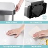 19 Gallon Dual Trash Can, Two Compartment Trash Can with Recycling Bin Combo, Double Garbage Cans - 4 of 4