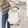 KeaBabies Baby Car Seat Cover for Spring, Autumn, Winter, Universal Stretch Fit Car Seat Covers for Babies - 4 of 4
