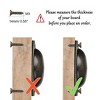 Unique Bargains Metal Drawer Cabinet Bin Cupboard Knobs and Pulls 2.6" Hole 5 Pcs - 2 of 4