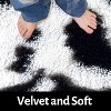 Acekool 2x6 Black White Shag Rug, Ultra Soft Tie-Dye Plush Runner, High Pile Non-Slip Fuzzy Carpet for Bedroom, Nursery, Living Room - 4 of 4