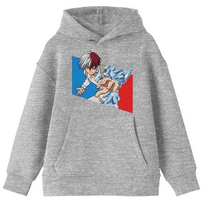 My Hero Academia Todoroki Boy's Heather Gray Sweatshirt - 1 of 3