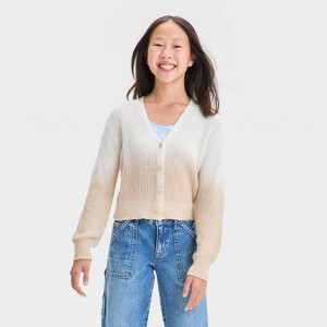 Girls' Ombre Cardigan Sweater - art class™ - 1 of 3