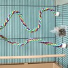 Zodaca 2 Pack Bird Rope Perch for Parakeet, Cockatiel, Parrot, Sugar Glider Cage Accessories Toys, 35 in - 2 of 4