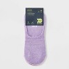 Women's 6pk Marled Pace Liner No Show Socks - All In Motion™ Assorted Color 4-10: Knit, Arch Support, Reinforced Toe - 3 of 3