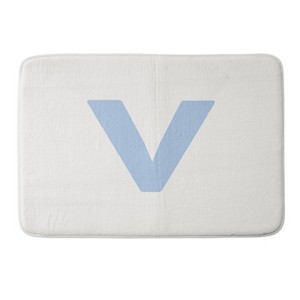 Deny Designs April Lane Art Block Monogram Memory Foam Bath Mat - 1 of 4