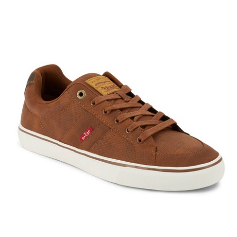 Levi's Mens Turner Tumbled Wax Casual Fashion Sneaker Shoe, Tan/brown, Size  11 : Target