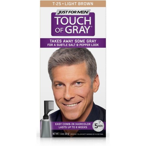 Just For Men Touch Of Gray Hair Color Light Brown 1 4oz Target