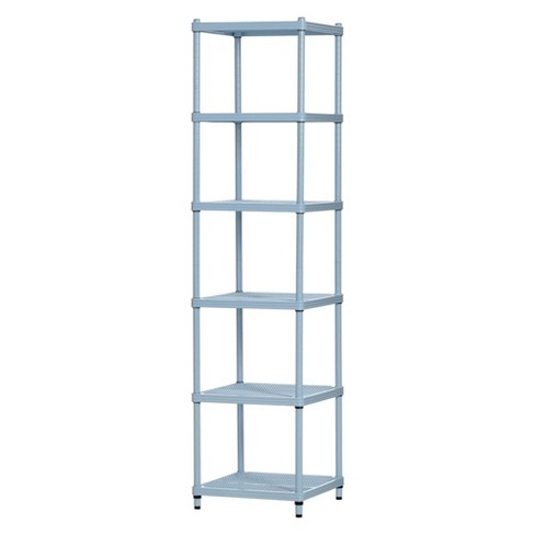 Rubbermaid Freestanding 4-Tier Multipurpose Wire Shelving Unit, Satin