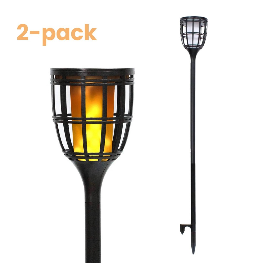 Photos - Floodlight / Street Light Solar Outdoor Torch Lights - Techko Maid: Pathway & Spotlights, Waterproof, LED, 2-Pack