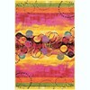 HomeStock Masters Salsa Yellow & Multi 8x10.3, Contemporary, Power Loomed - 4 of 4