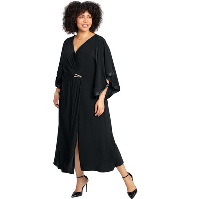 COPY - NWT NINEXUS PLUS Size purchases Short Sleeve Vneck Maxi Dress