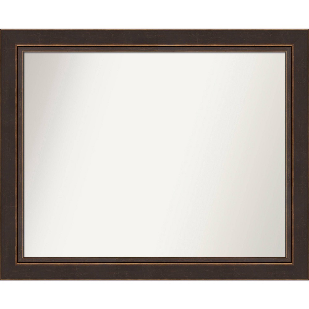 Photos - Wall Mirror 33" x 27" Lara Bronze Wood  - Amanti Art