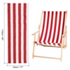 Unique Bargains Beach Sling Chair Replacement Canvas 17 x 45 Inch 1 Pc - 2 of 4