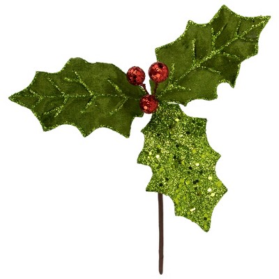 Christmas Holly Spray 65cm