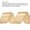 Unique Bargains Double Face Wide Satin Ribbon with Gold Edges for Wedding Bouquet - 3 of 4