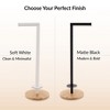 Evideco French Home Goods Freestanding Toilet Paper Holder Stand with Bamboo Base - 4 of 4