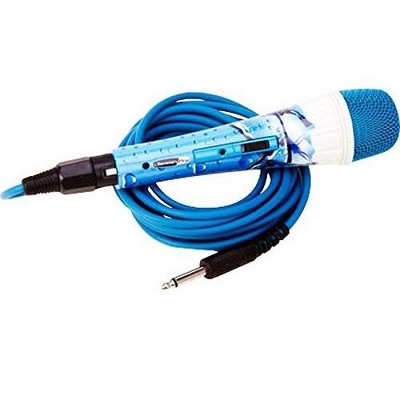 JAMMIN PRO ICE BLUE HANDHELD MIC W/ KARA
