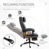 VYNXARIA Executive High Back Office Chair with Adjustable Footrest & Headrest - Dark Grey - 4 of 4