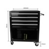 Maggift Tool Boxes and Totes Rolling Chest Storage Cabinet, Garage Organizer, Tool Multifunctional Storage Box, Black, 24.4"*13"*29.9" - 4 of 4