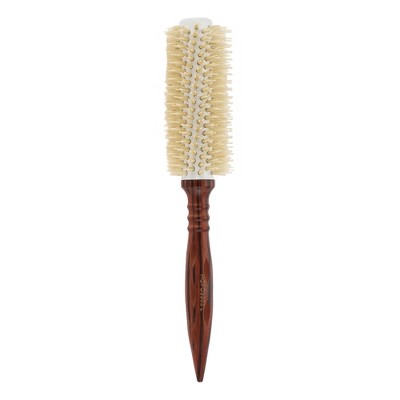 Unique Bargains Women's Comfortable Curling Comb White Brown 1 Pc