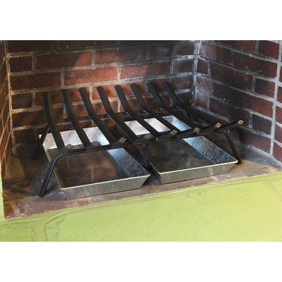27-Inch Heavy Duty Black Steel Fireplace Grate
