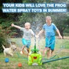 Vatos Water Sprinkler Baseball Toy for Outdoor Play, 2-in-1 Frog Summer Water Game for Boys Girls - 3 of 4