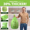 Simply Bio 13 Gallon Compostable Trash Bags Flat-Top, Thick 0.87 Mil, 49.21 Liter, 50 Bags, Tall Kitchen Food Scrap Waste Bag - 4 of 4