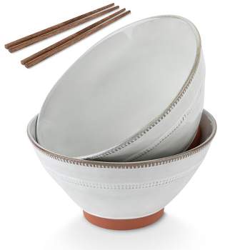 Kook Terracotta Ramen Bowls, 36 Oz, Set of 2