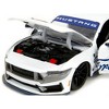 2024 Ford Mustang Dark Horse White with "Mustang Horse Graphics" "Bigtime Muscle" Series 1/24 Diecast Model Car by Jada - 3 of 4
