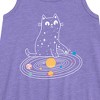 Girls' - Instant Message - Cat Solar System Graphic Sleeveless Aline Dress - 2 of 4