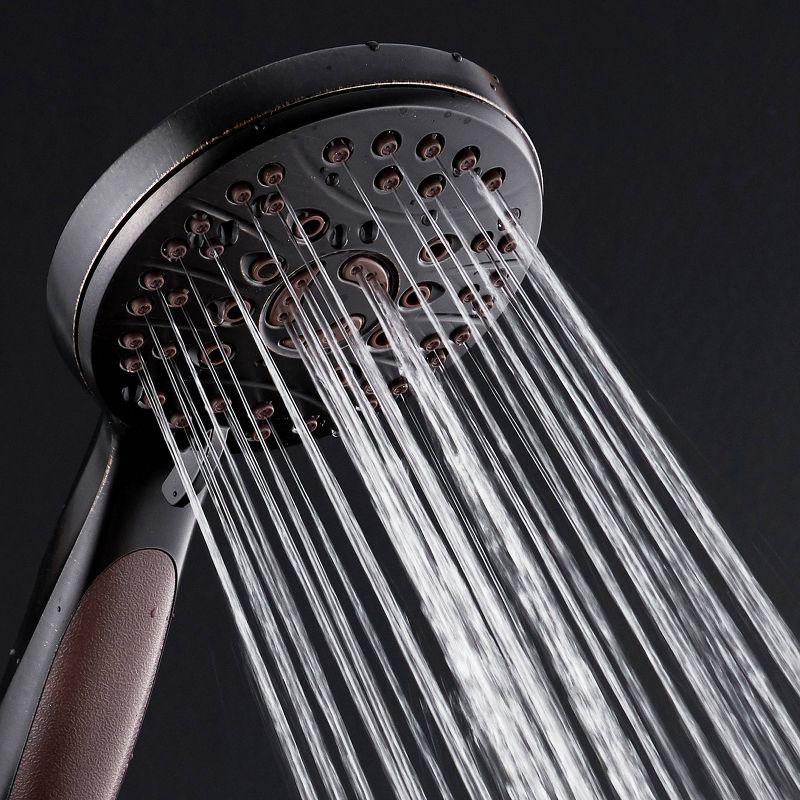 High Pressure 6 Setting Luxury Handheld Shower Head with Extra Wall Bracket Oil Rubbed Bronze - Aquabar, 6 of 12