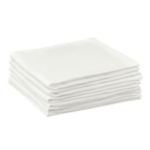 Unique Bargains Party Wedding Dinner Banquet Linen Napkins 14 x 14 Inches 6 Pcs - 1 of 4