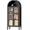 72" Tall Auto Sensor Light Arched Cabinet - 2 of 4