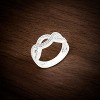 Slickblue Women’s Rhodium Plated Infinity Band, .25 Ct Round Cut Clear Cubic Zirconia, Sizes 5-10 - 2 of 4