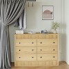 Drawer Dresser, Wooden Chest of Drawers, Fluted Storage Organizer - 2 of 4