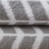 SEVOBAL Bath Towel and Washcloth Sets Cotton Jacquard Towel Set Lightweight Soft Absorbent for Bathroom Use, Gray, 13.78"*9.84"*6.69" - 3 of 4