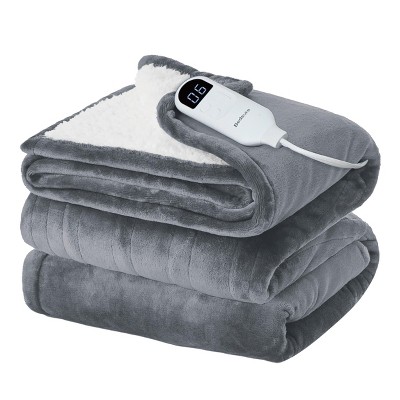 Bedsure | Electric Heated Blanket Soft & Washable Solid Flanne