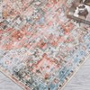 Vintage Area Rug – Washable Low-Pile Carpet, Non-Slip Soft Floor Rug for Living Room, Bedroom & Dining Room - 3 of 4