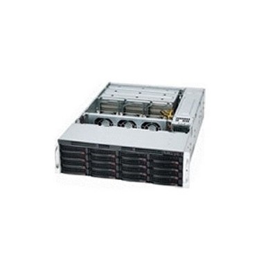 Supermicro SC732D4-903B Mid-tower Server Case - Black - 4 Internal Bays - 1 Fan Installed - CSE732D4903B