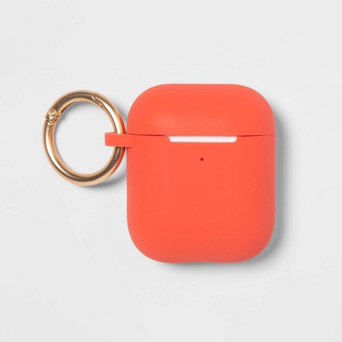 Apple AirPods Gen 1/2 Silicone Case with Clip - heyday™ Orange Coral