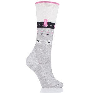 Heat Holders® Women's Janica Aztec ULTRA LITE™ Snowsports Long Socks | Thermal Yarn | Lightweight Winter Socks Tight Fit Shoes | Warm + Soft, Hiking, Cabin, Cozy at Home Socks | 3X Warmer Than Cotton - 1 of 2